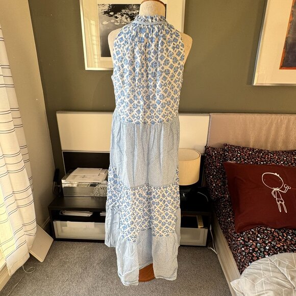 Vineyard Vines 100% Cotton Light Flowy Maxi Dress Floral Geometric Summer SMALL - Picture 12 of 12